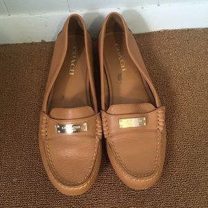 NEW Coach 8.5 39 mule clogs leather flats
